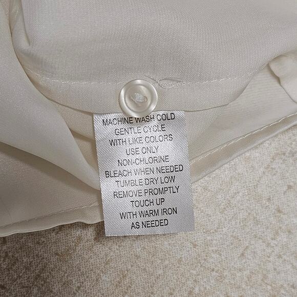 Sunny Leigh Dress Shirt Womens Small Sleeveless Ruffle Coquette Office Fairy - Picture 6 of 8